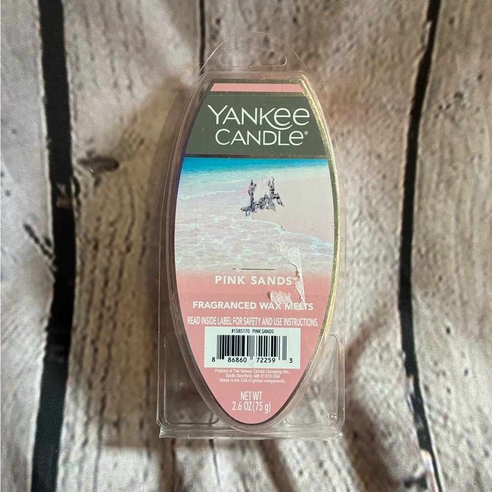 5/$20 Yankee Candle Pink Sands Fragranced Wax Pk of 6 Melts 2.6oz Home Scent‎